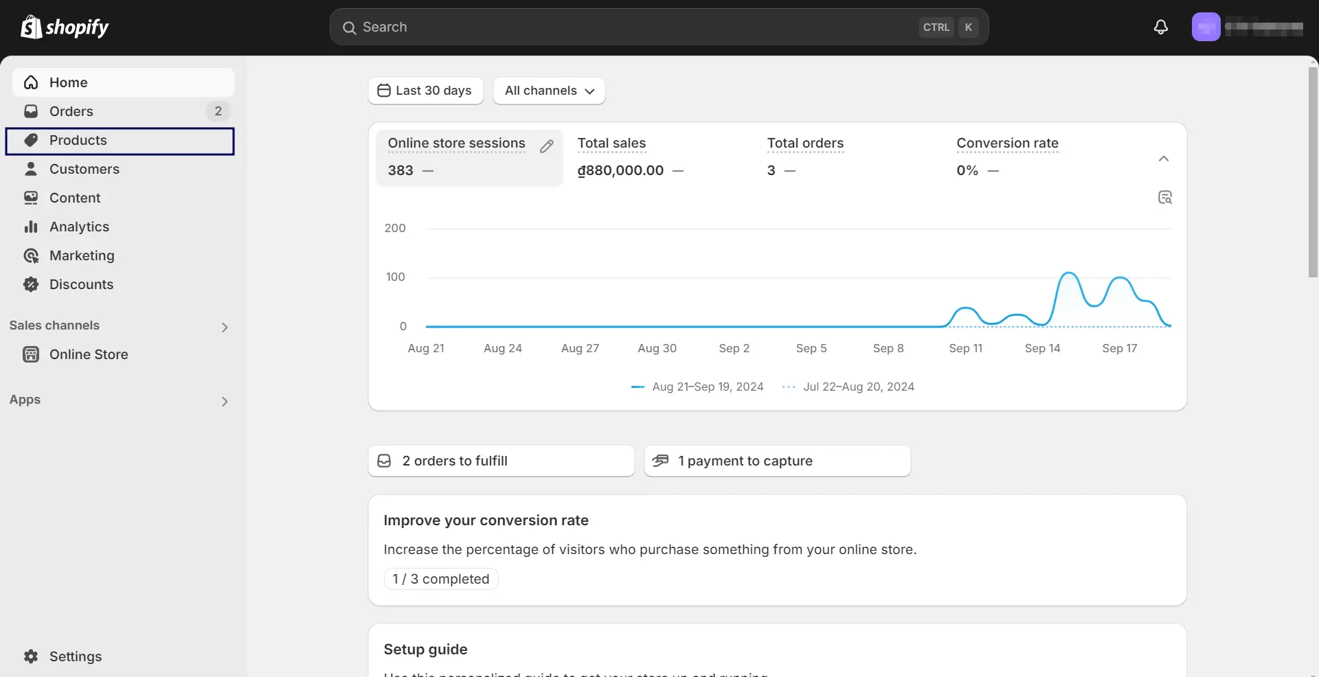 From your Shopify admin, go to Products
